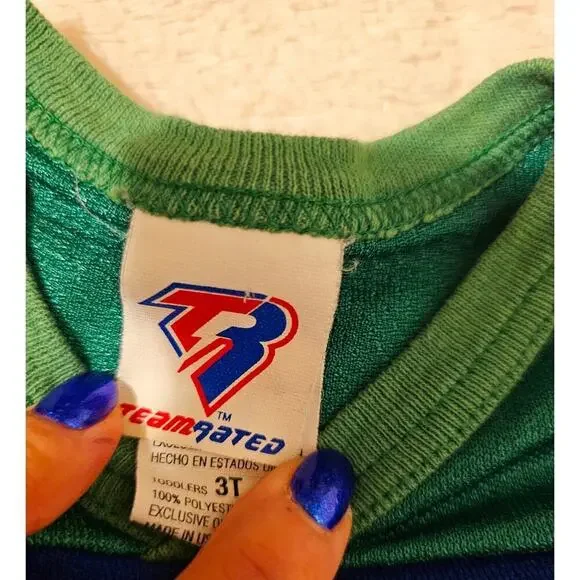 Vintage Seattle Seahawks Football 3T, kids jersey. Single stitch. USA Made. Rare